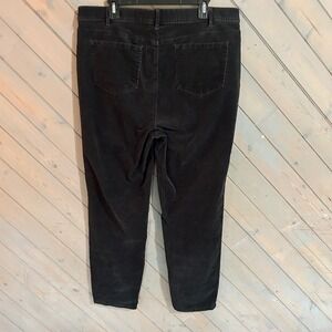Jill Jill Jill Corduroy Pants‎ Black Tall XL Women's Casual Comfort Stretchy Fit